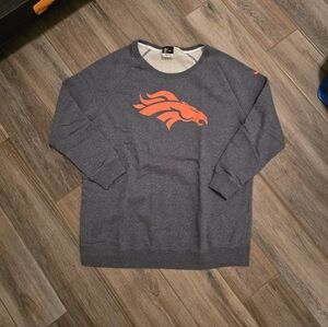 Blue Nike Denver Broncos Nfl Sweatshirt Crewneck